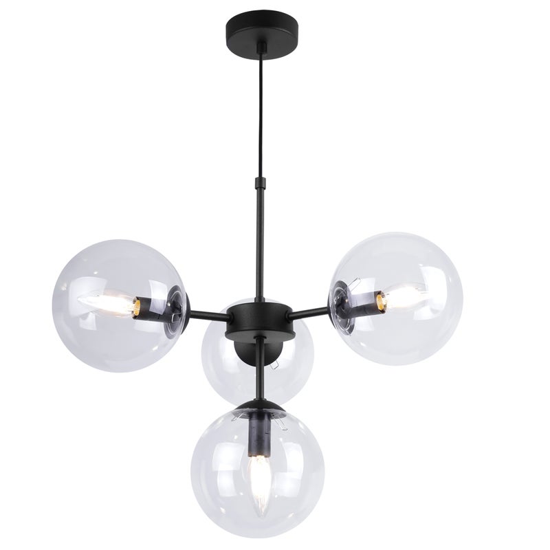 Lampa sufitowa wisząca Light Home LH Imperia 4x E14 60W transparentny