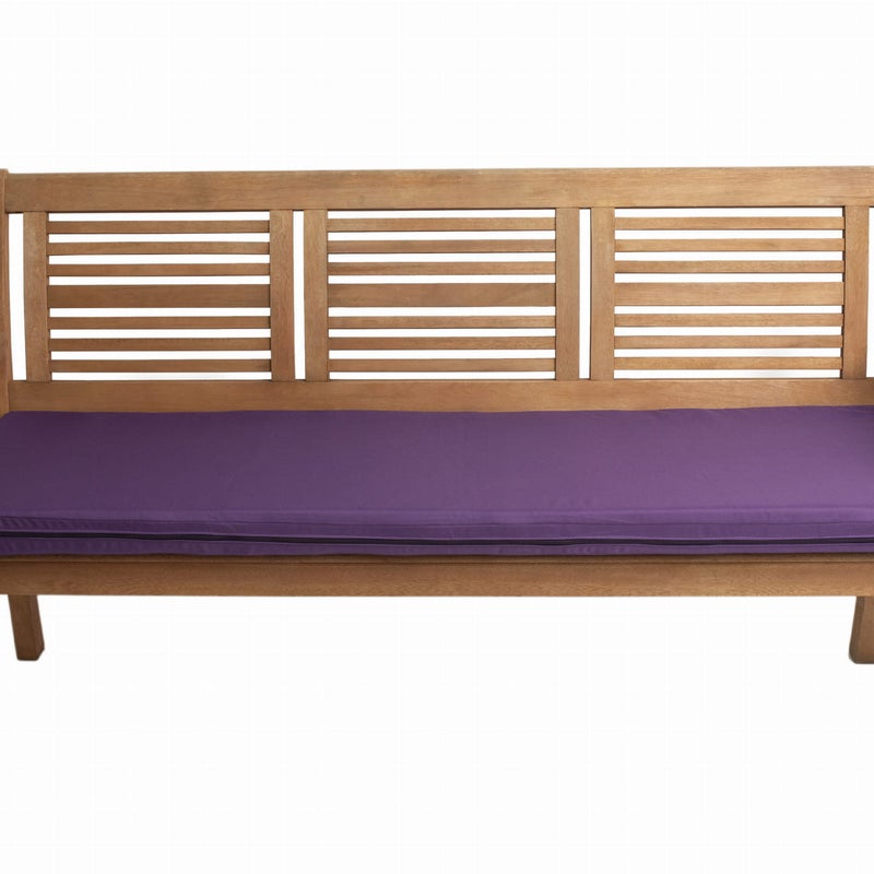 Poduszka ogrodowa na ławkę 170x50x7cm poduszka na meble ogrodowe fioletowa, poduszka na balkon taras, poducha ogrodowa na ławkę