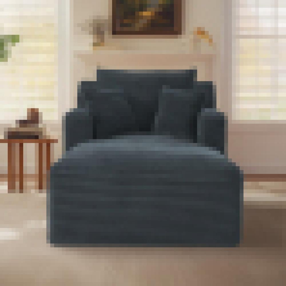 Nowoczesny leżanka z kordu, wygodna sofa rozkładana, relaksująca, nie wymaga montażu, fotel do salonu/biura/mieszkania