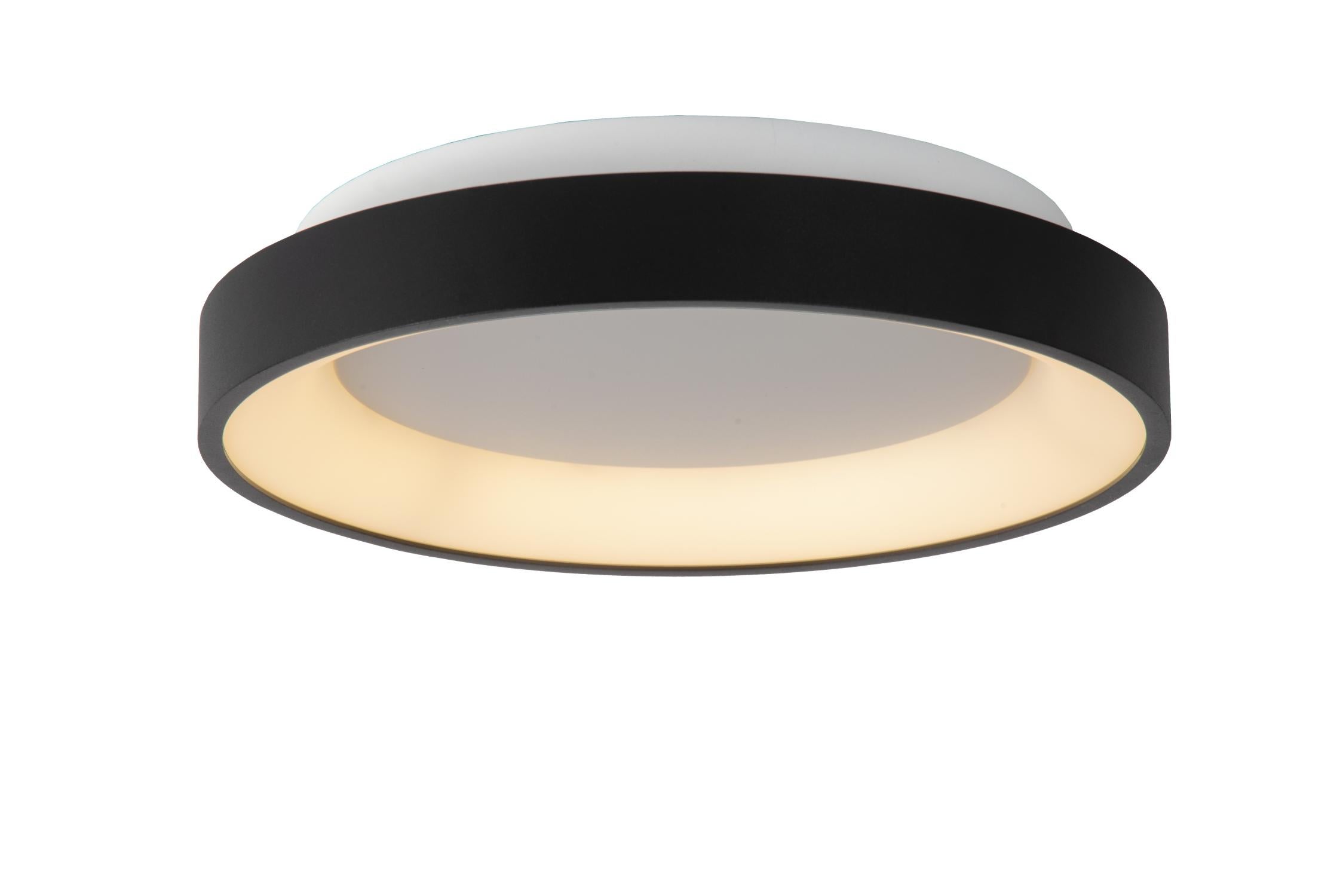 Plafon LED VIDAL 20W metal czarno-biały wym:6x28x28cm IP20 Lucide