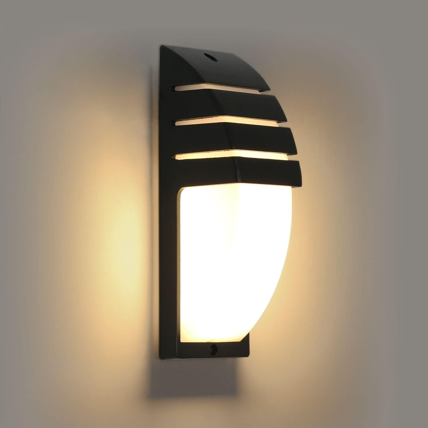 Lampa ścienna na zewnątrz 30W, lampa LED na zewnątrz/wewnątrz IP65 wodoodporna, odpowiednia do ogrodu, na tarasie, ciepłe światło białe 3000K