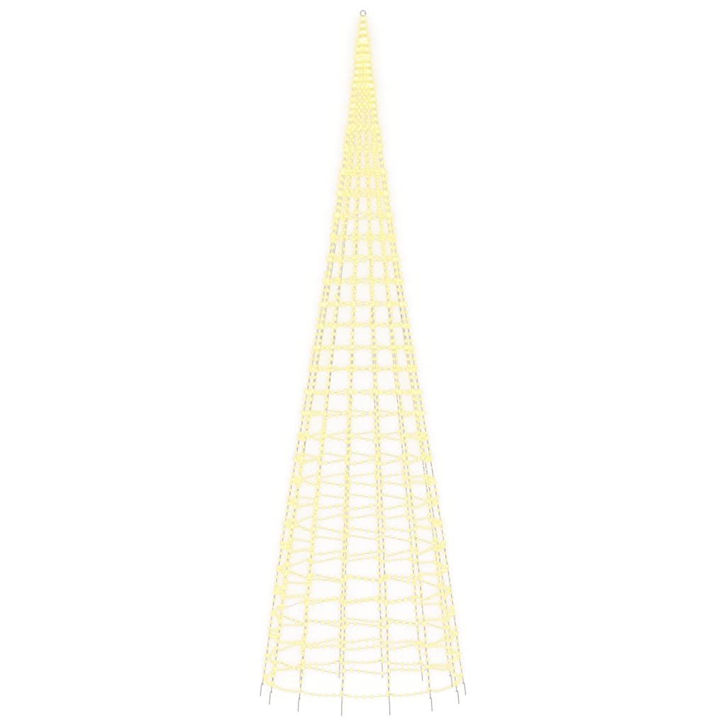 Choinka LED Ciepła Biel 800 cm 3000 LED na Zewnątrz Dekoracja Świąteczna
