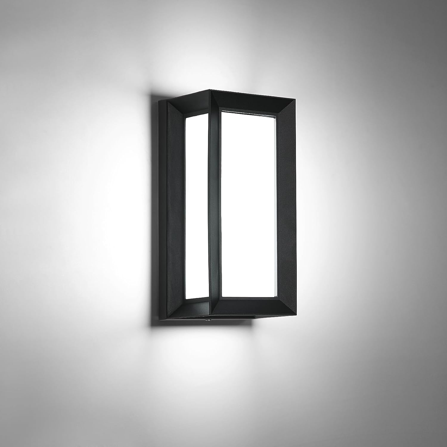 Lampa LED naścienna do użytku zewnętrznego/wewnętrznego, lampa ścienna do tarasu, patio, korytarza, zimna biała 18W, IP65, odporna na wodę
