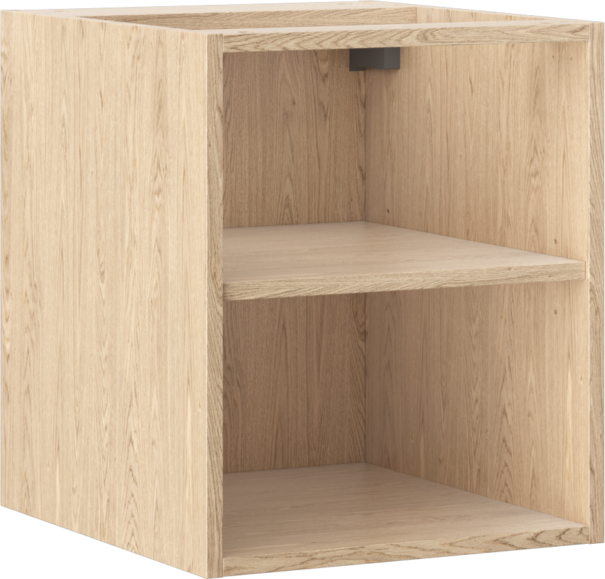 Mexen Box-A szafka otwarta z półką 40 cm, dąb - 91AX2-0400-470-0-81