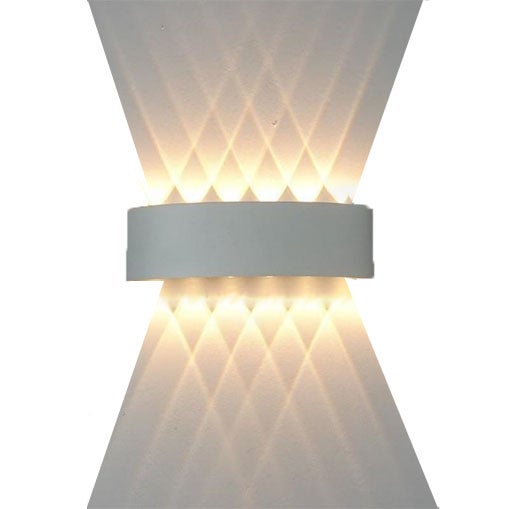 Wewnętrzny kinkiet LED, 12 W, aluminium, 4000 K, wodoodporny, odpowiedni na balkon, dziedziniec, światło neutralne