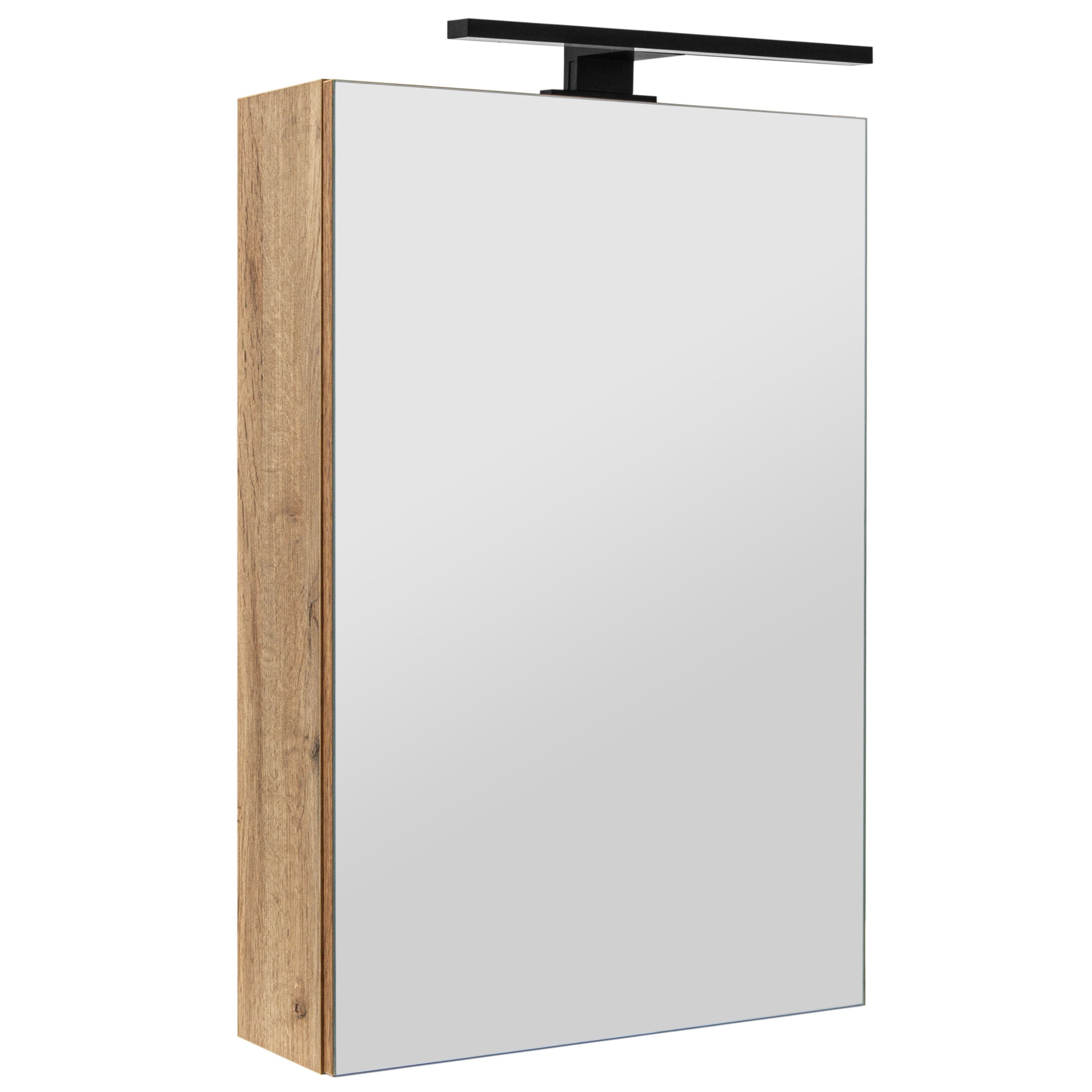 Szafka łazienkowa z lustrem oświetleniem lampką led lustrzana wisząca 40 cm
