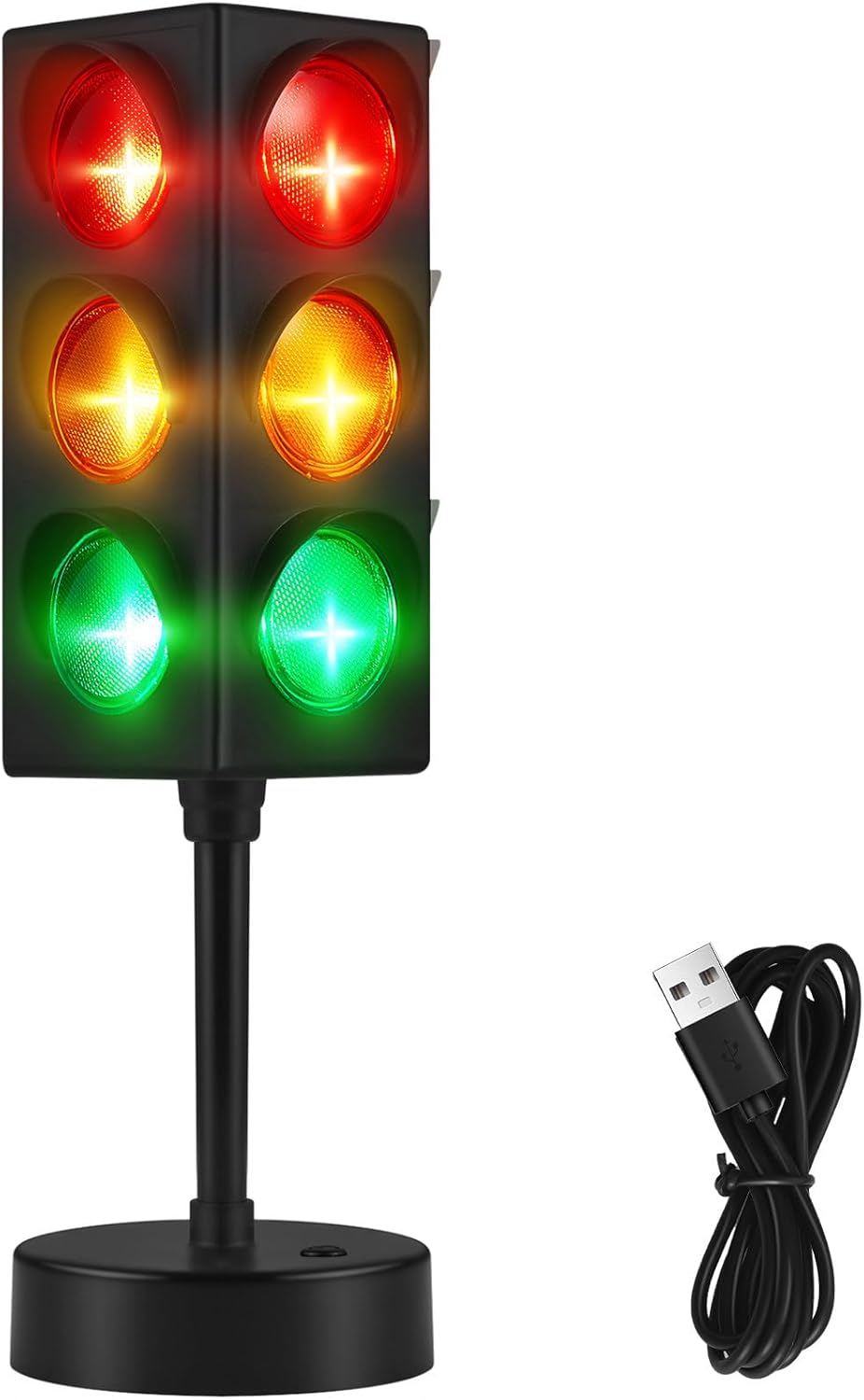 Miniaturowe światło stopu zmieniające kolor, 28 cm (11 cali), dekoracja sypialni, dekoracyjna lampka stołowa USB, dekoracja na imprezę (1 sztuka)