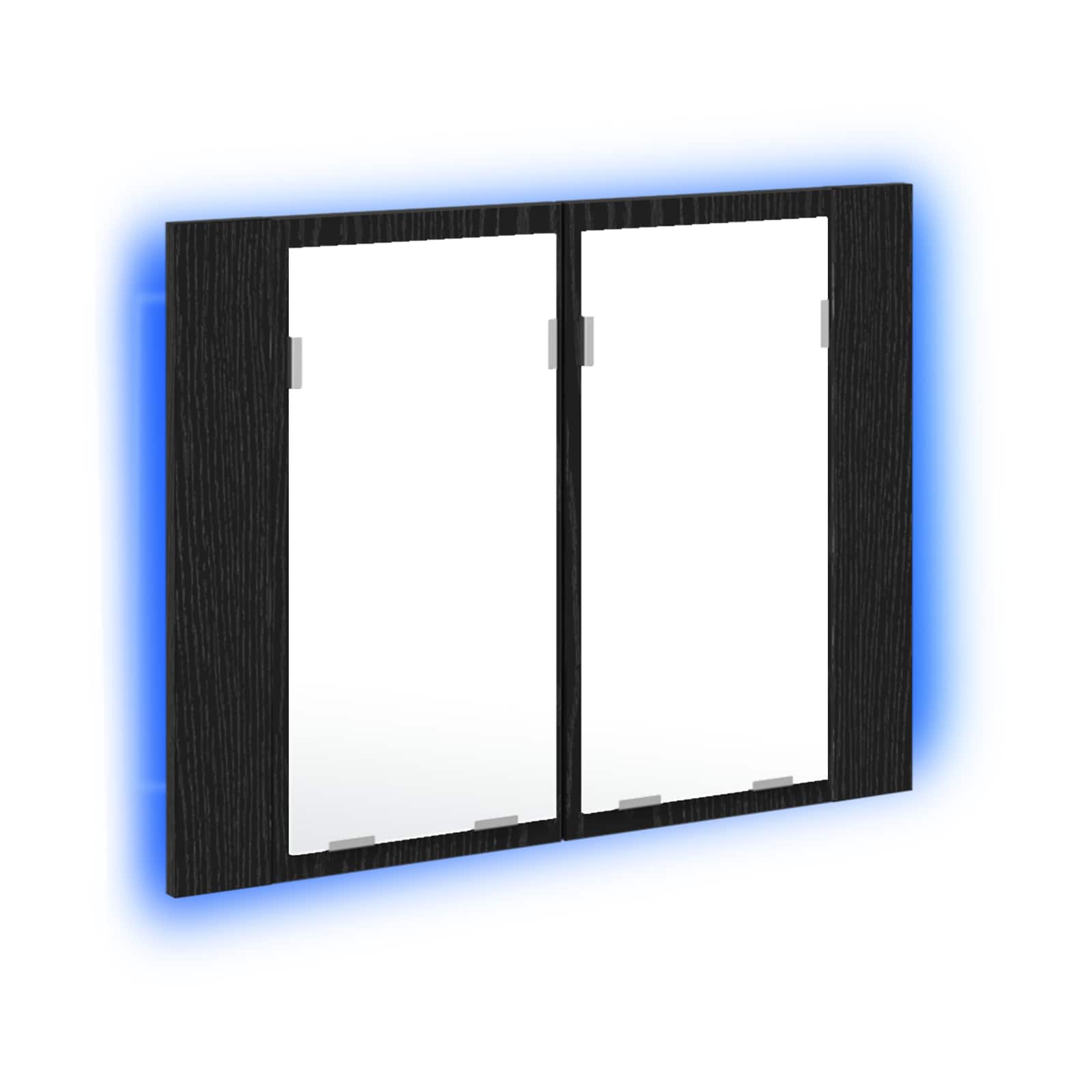 Szafka z lustrem do łazienki Czarny Dąb 60 x 12 x 45 cm