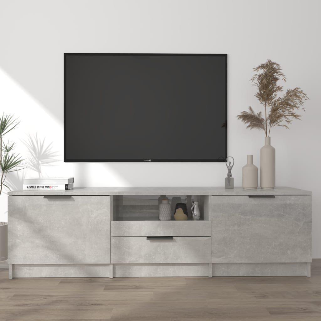 Szafka pod telewizor, szarość betonu, 140x35x40 cm vidaXL