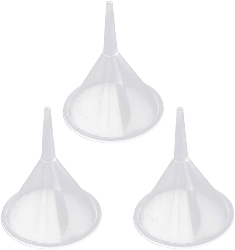 sztuki przezroczystych lejków, lejków kuchennych, mini plastikowych lejków do przelewania płynnych perfum, piasku, proszku, oleju spożywczego