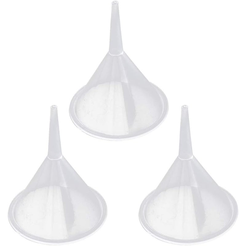 sztuki przezroczystych lejków, lejków kuchennych, mini plastikowych lejków do przelewania płynnych perfum, piasku, proszku, oleju spożywczego