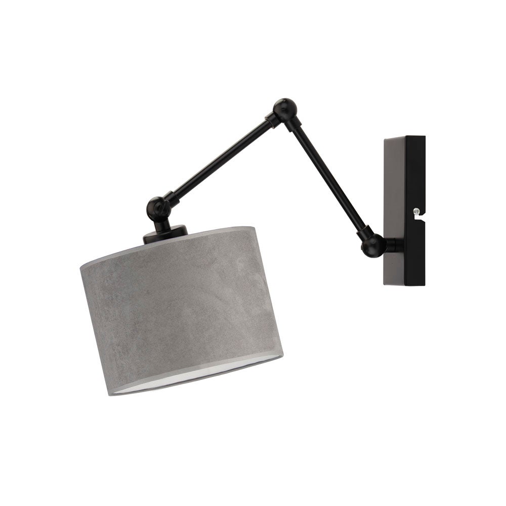 Kinkiet przegubowy lampa ścienna lampa na ścianę regulowany z abażurem walec SOUL