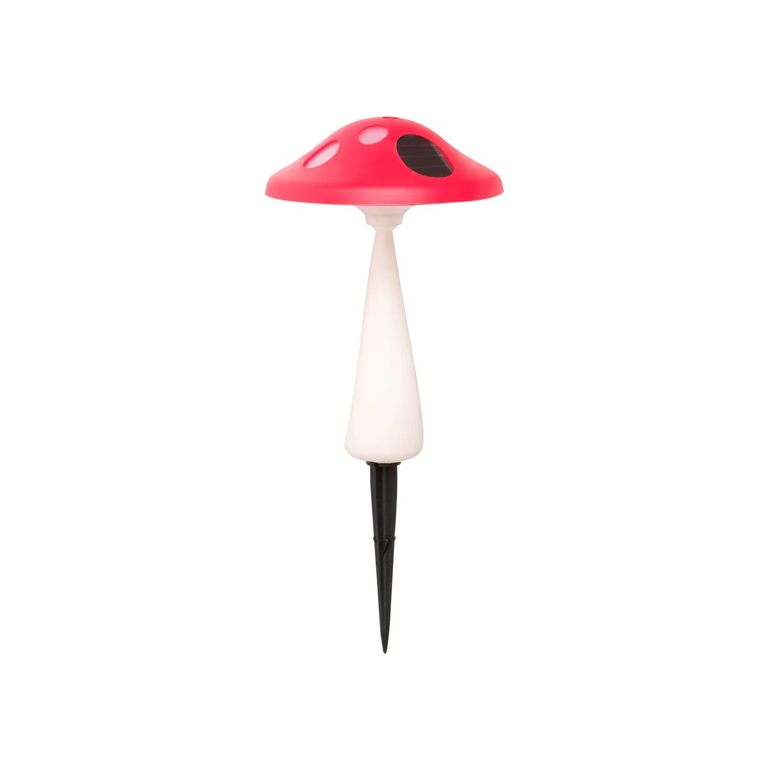 Lampka dekoracyjna wbijana muchomor Funghetto biało-czerwona LED 0.06W 3000K wym: 18,5 x 12 x 12 cm tworzywo sztuczne Rabalux
