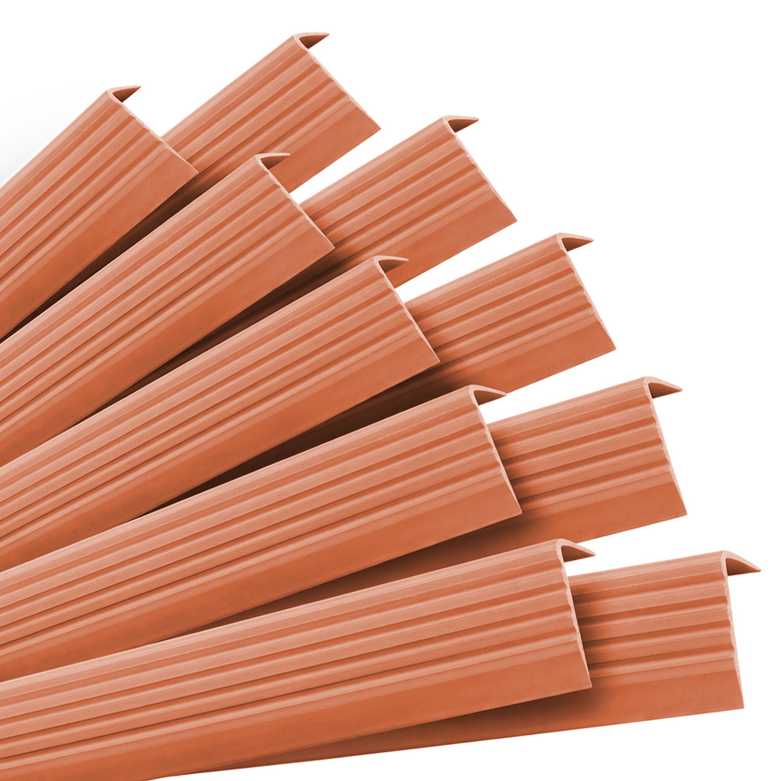 10x Profil schodowy PVC 40x25 mm - samoprzylepny, antypoślizgowy, 100 cm, ceglany