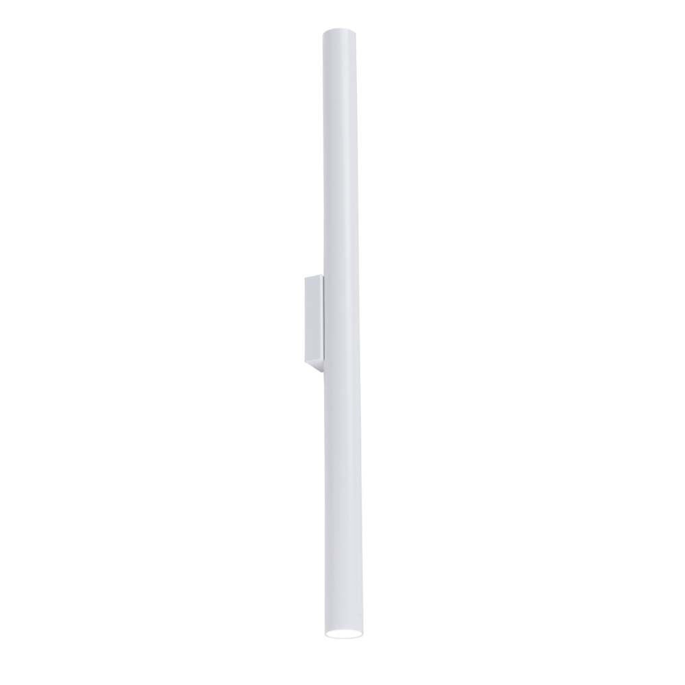 Kinkiet ścienny łazienkowy minimalistyczny biały rurka 70 cm góra dół YABU 2xGU10 4W Shilo