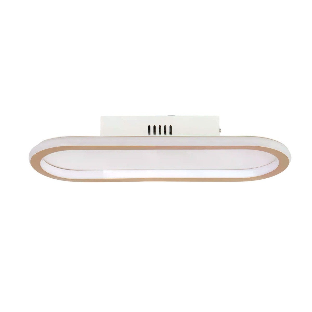 Plafon LED 25W Owalny z pilotem Złoty Abruzzo Angelo 40cm