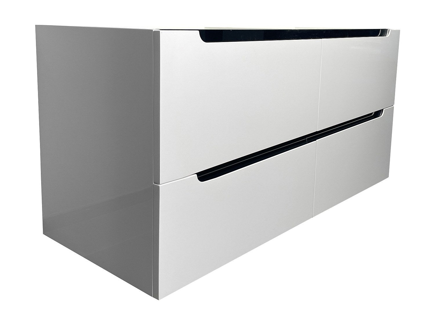 Szafka łazienkowa wisząca pod umywalkę - Biały - dł. 120 x wys. 57 cm - SELITA