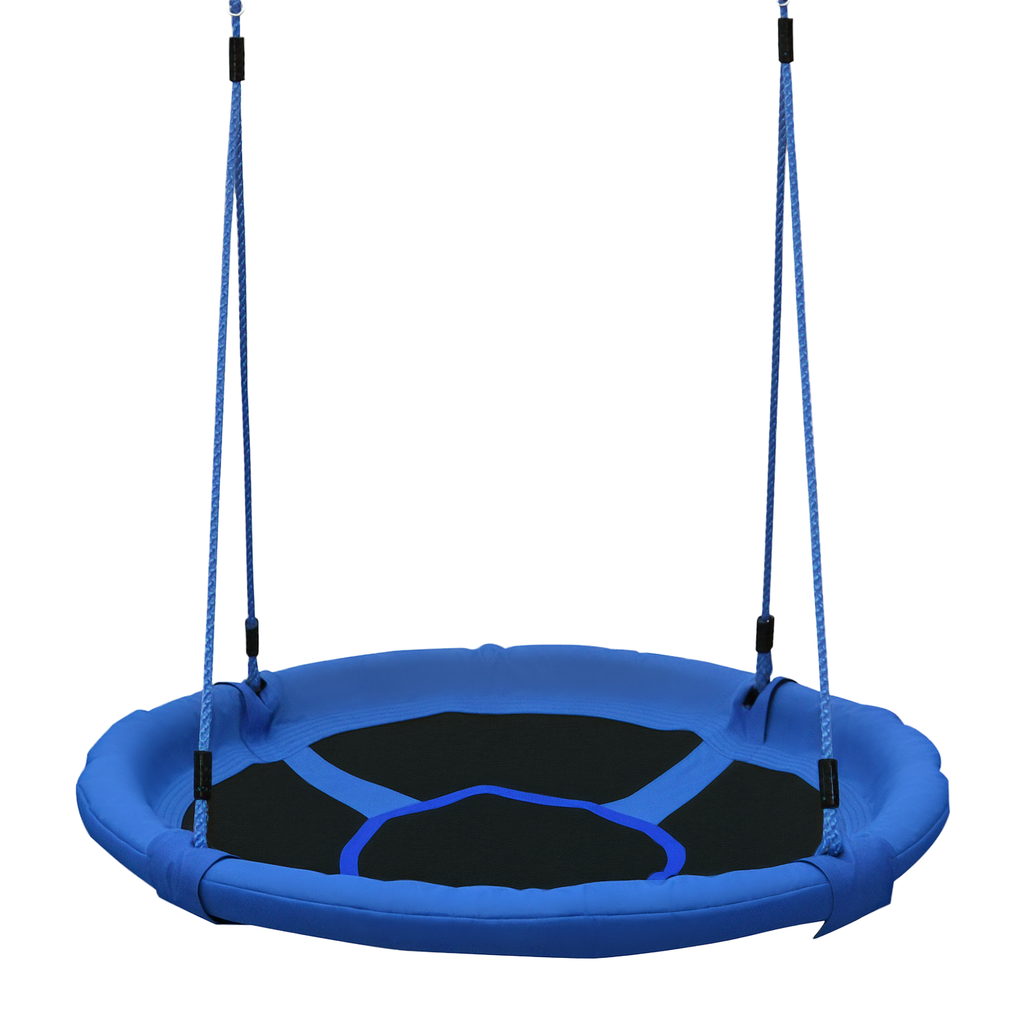 Dziecko Nest siedzisko huśtawki Saucer Tree Huśtawka 40 Inch/100cm dla Zewnętrzny Wewnętrzny Niebieski