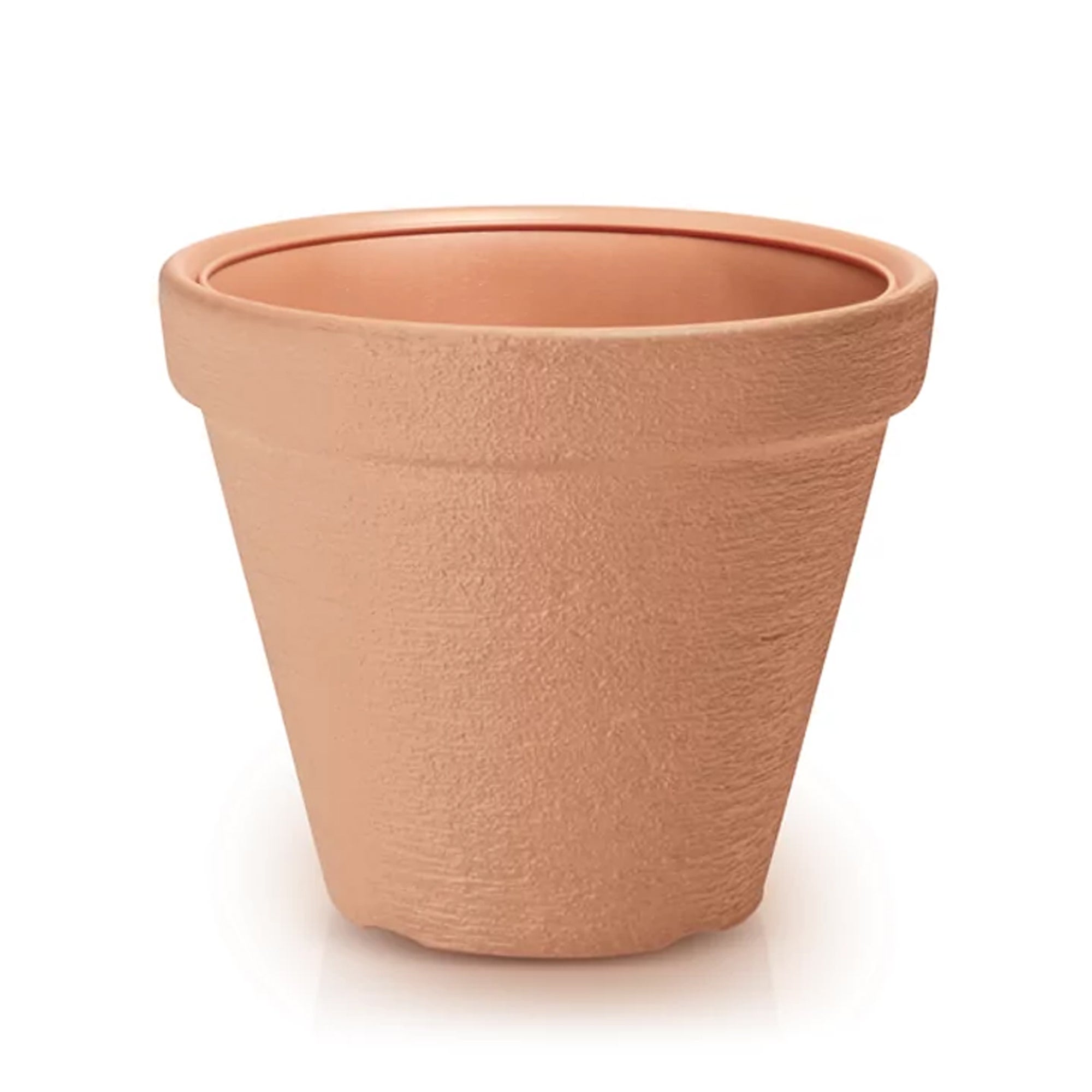Doniczka Ogrodowa EDANTI 40 cm Efekt Cegły Okrągła Do Ogrodu Pomarańczowa 1 szt.