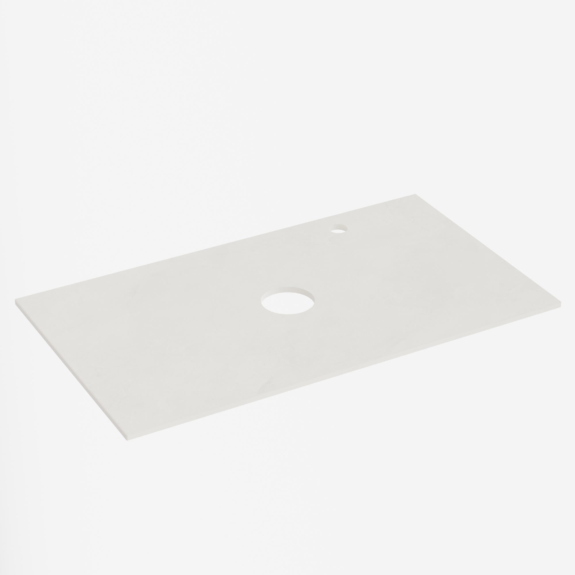 Blat umywalkowy Dekton złamana biel 81x46x1,2 cm