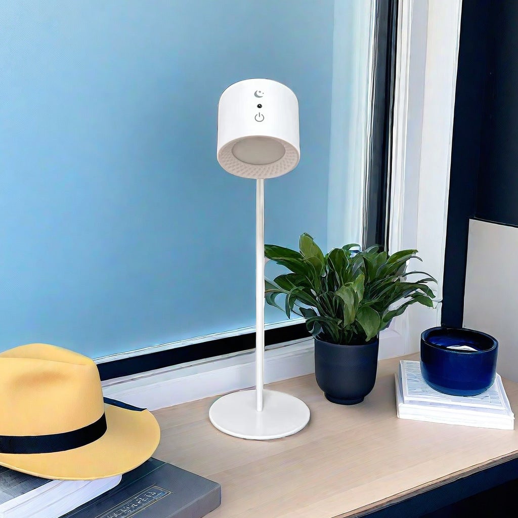 Bezprzewodowa lampka biurkowa, lampka biurkowa z możliwością ładowania, lampka do czytania, magnetyczna lampka biurkowa, lampka nocna, biała