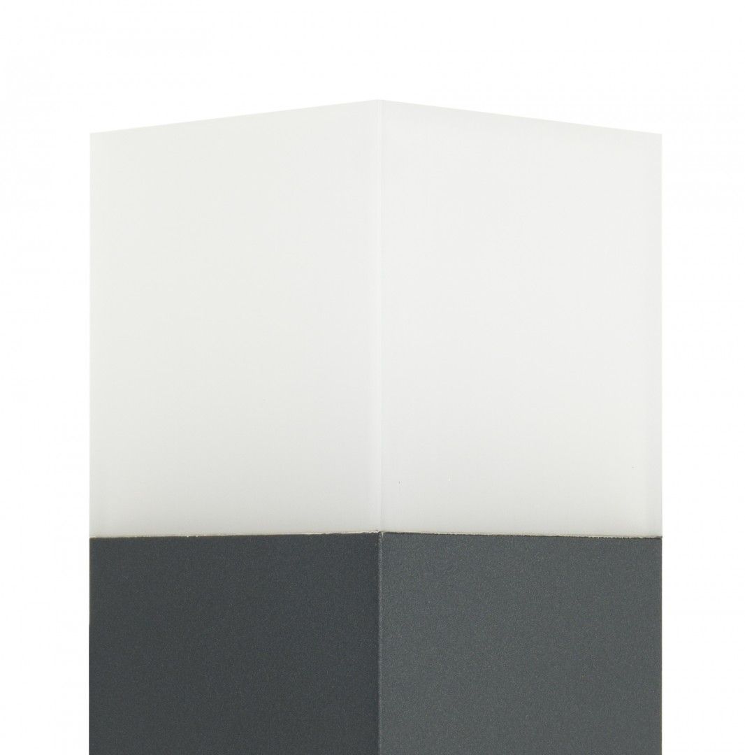 Lampa ogrodowa stojąca Cube ciemnoszara 1xE27x20W IP44 wym: 58 x 8 x 8 cm aluminium SU-MA