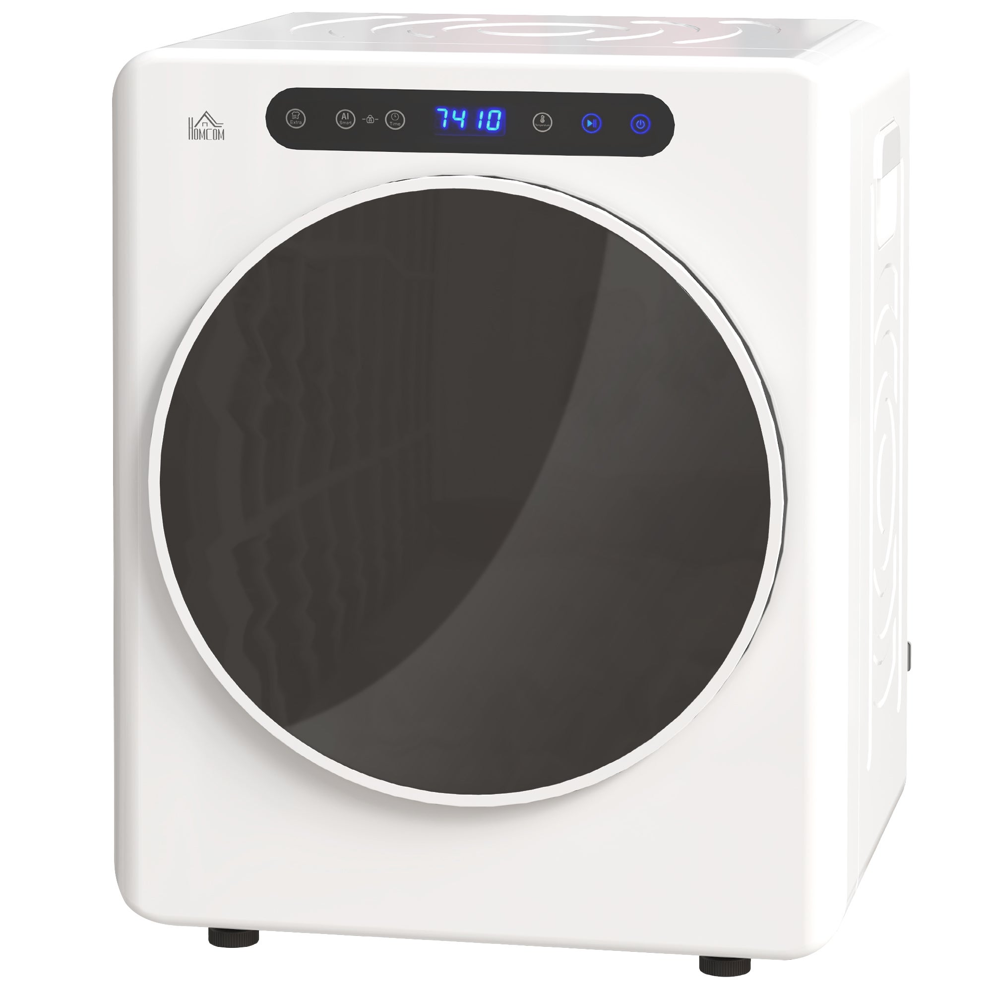 Suszarka do ubrań, 6 programów, 40-60°C, pojemność 5 kg, kompaktowa, sterowanie dotykowe, biała