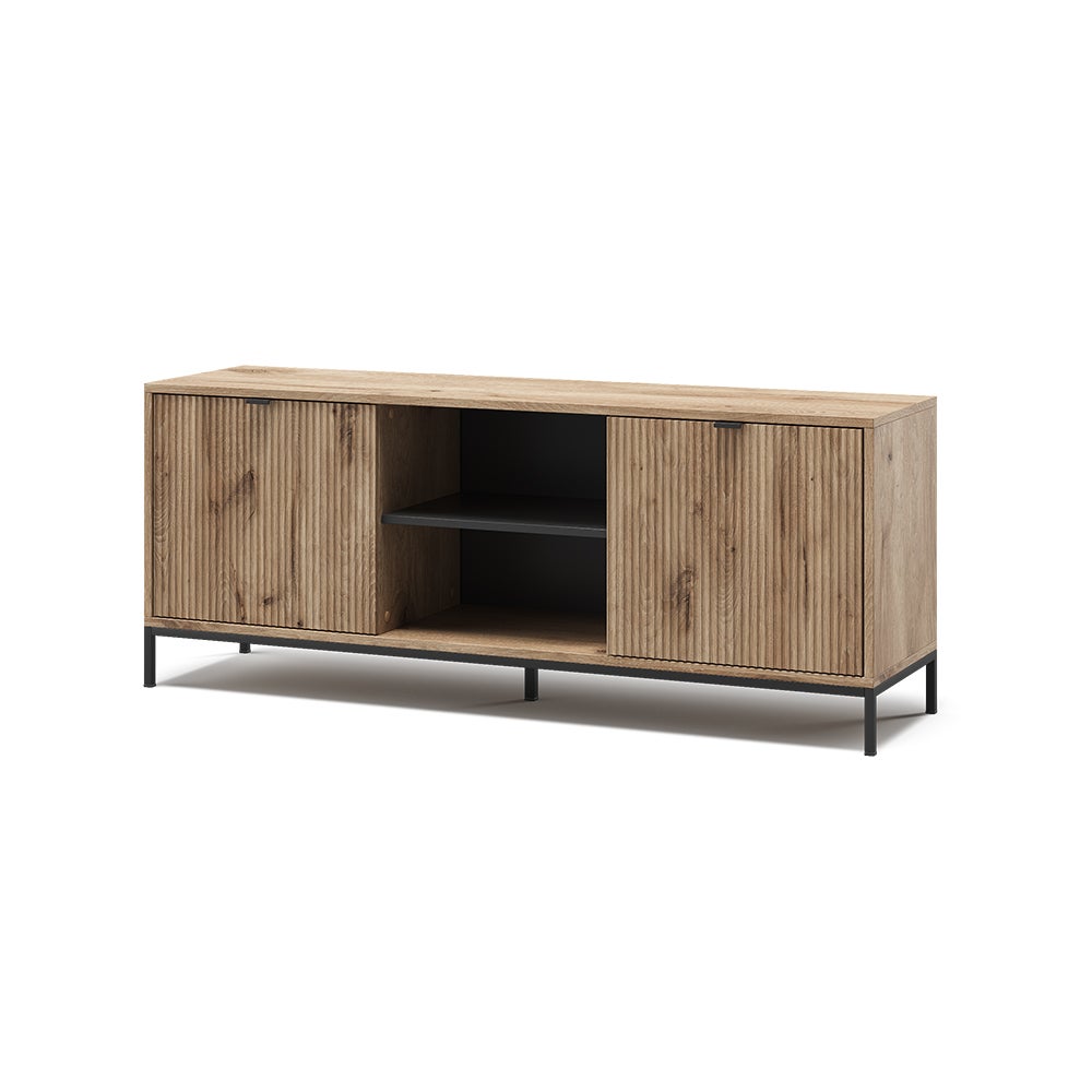 Vicco Niski stolik Eliza, Viking Oak, 150 x 60 cm z 2 drzwiami