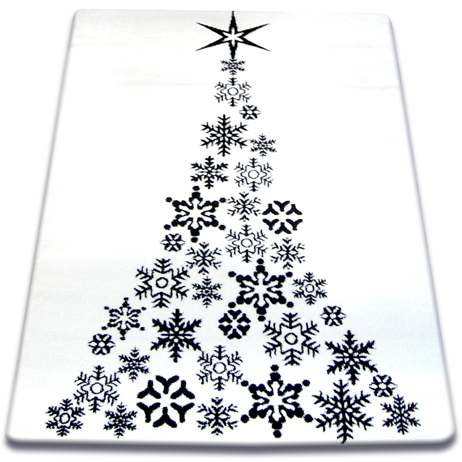 Dywan XMAS - F792 krem/czarny 80x150 cm