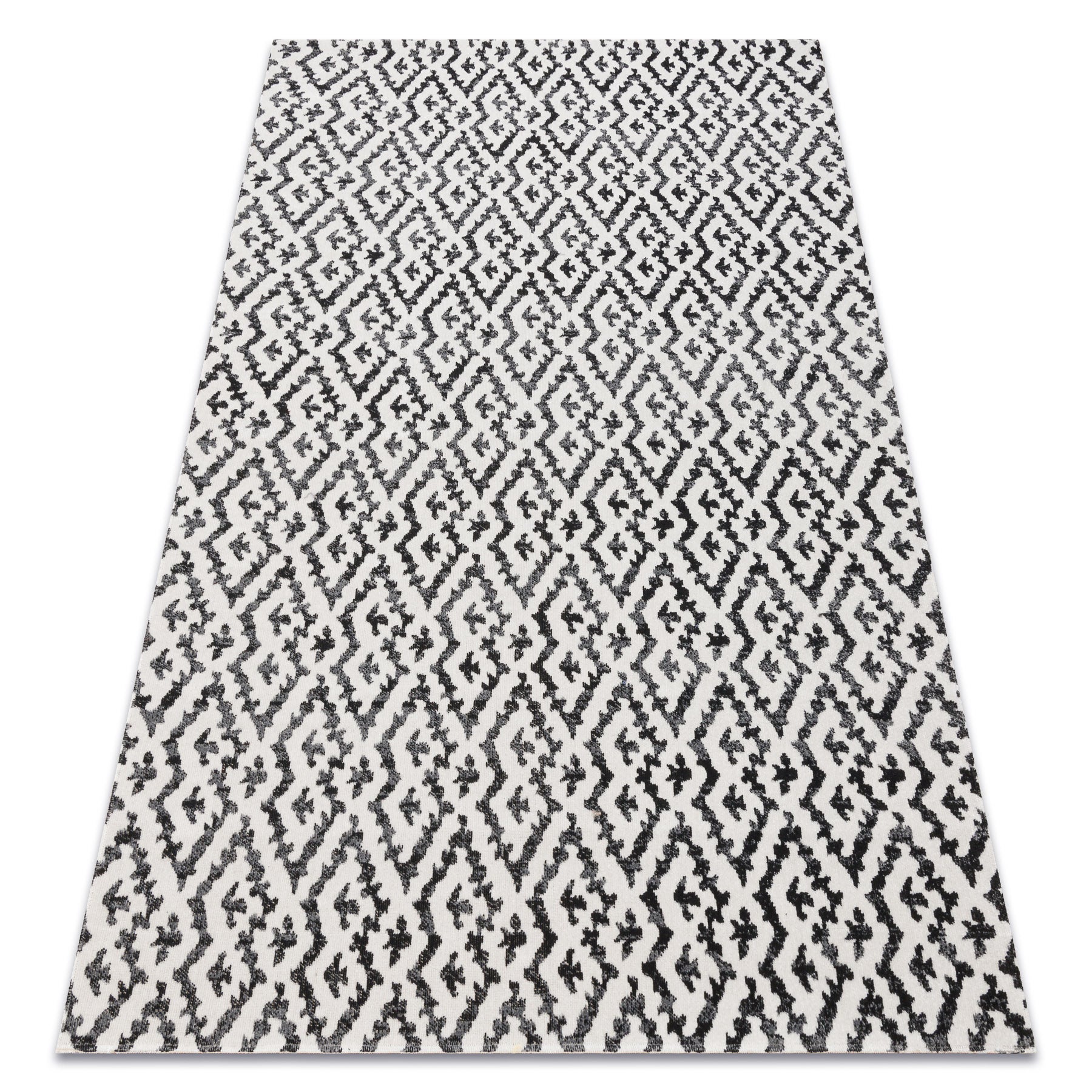 Dywan nowoczesny MUNDO E0621 geometryczny outdoor beż / czarny 180x270 cm