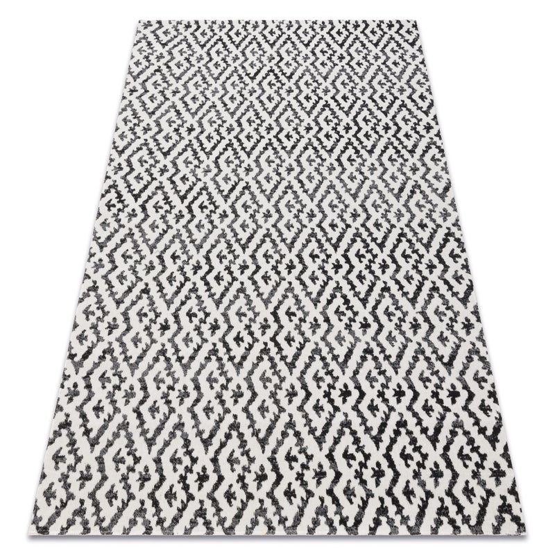 Dywan nowoczesny MUNDO E0621 geometryczny outdoor beż / czarny 180x270 cm