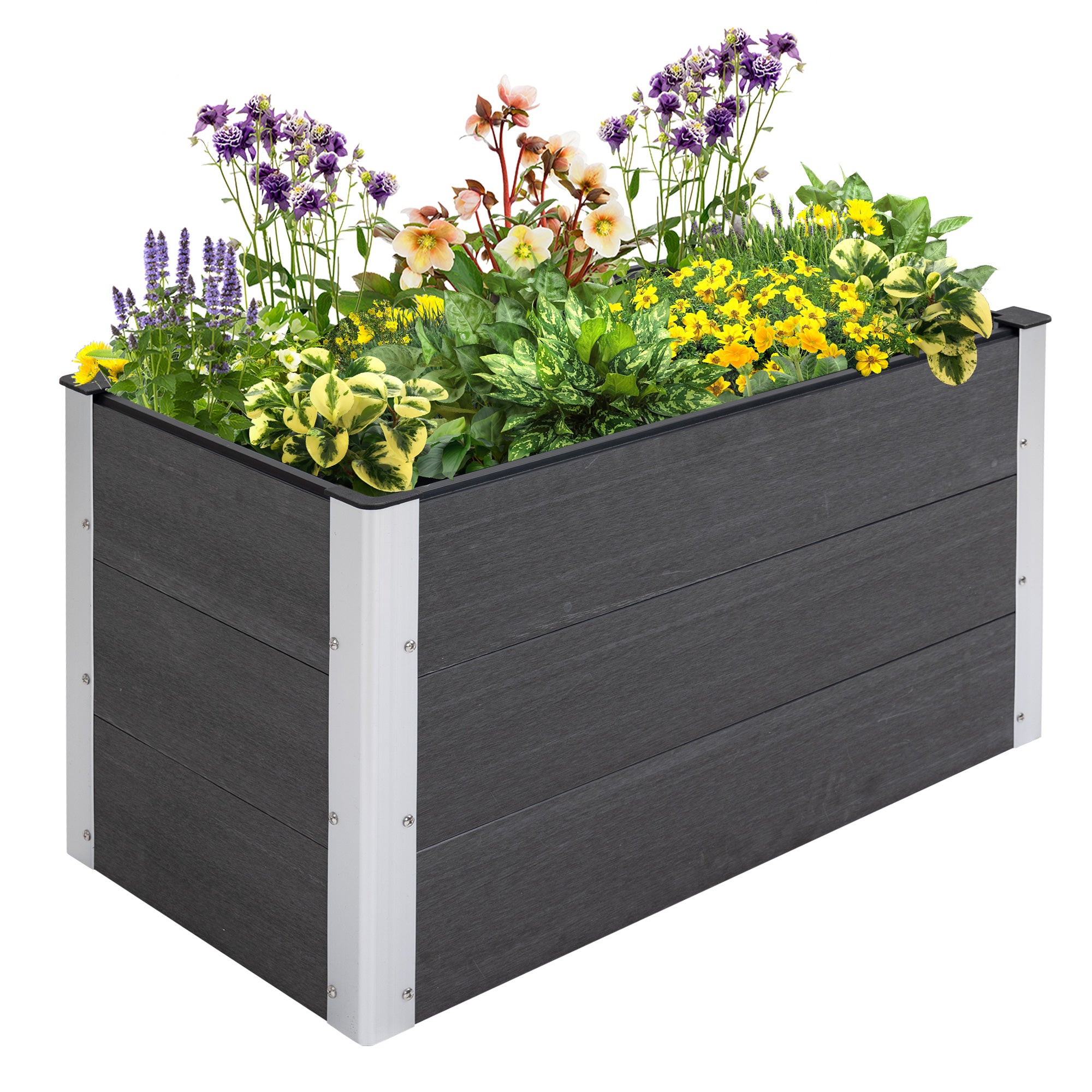 Hochbeet Aluminium Pflanzkasten 100x50x55,5cm na taras