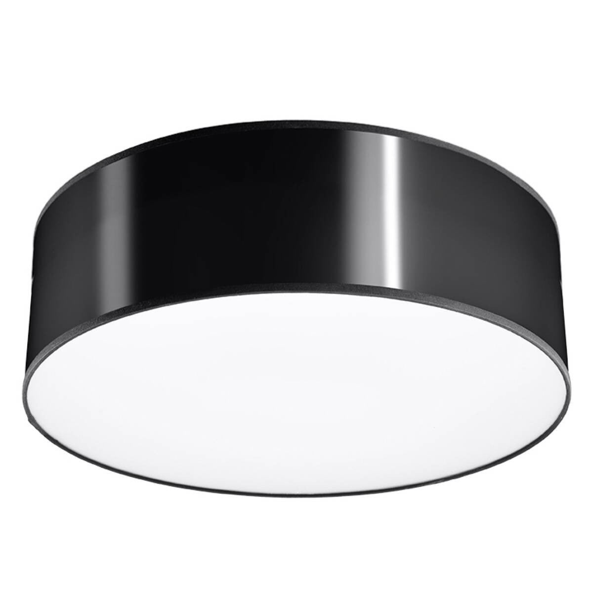 Plafon sufitowy okrągły czarny Ø25 ARENA 1xE27 15W SL.0127 Sollux Lighting