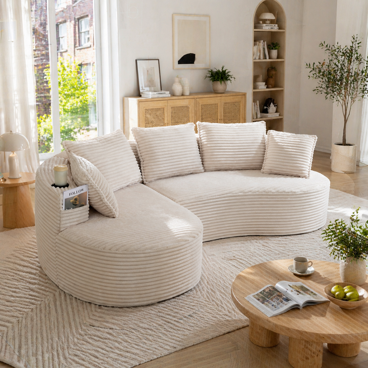 Sofa 250 x 152 x 82 cm, welur, do salonu, do codziennego użytkowania, funkcjonalny element wyposażenia