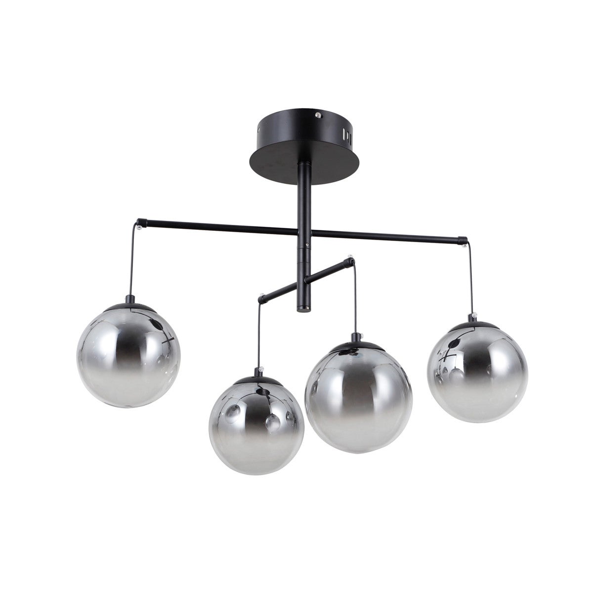 Lampa wisząca VELADA LED 20W Ciepła biel 1810lm czarna matowa wym: 47 x 57 x 57 cm Italux