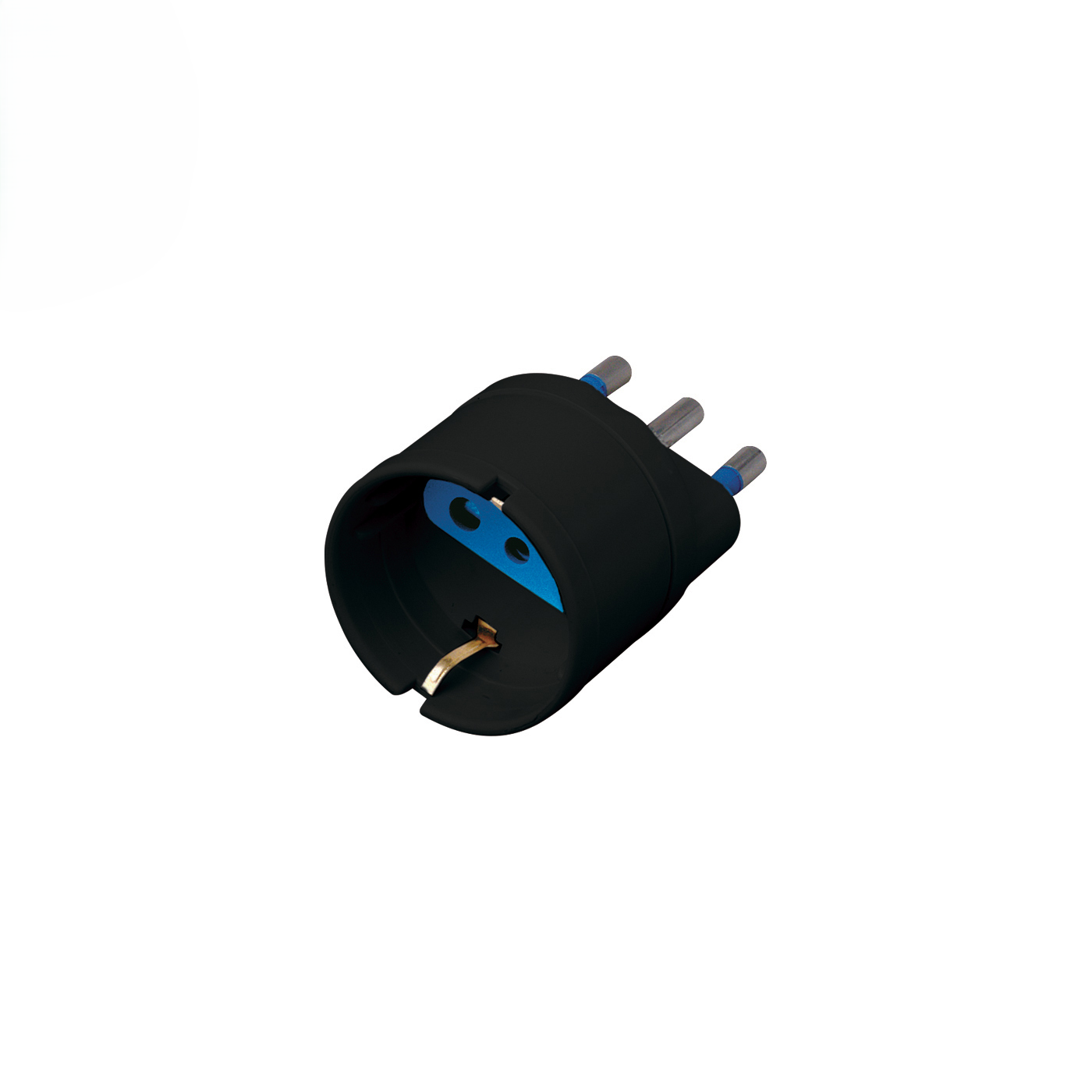 Alcapower Adapter Schuko Czarny 16A 250V AC Wtyczka 3-pin Włochy 16A Gniazdo Bipasso do Standardowych Połączeń Elektrycznych Domowych i Biurowych