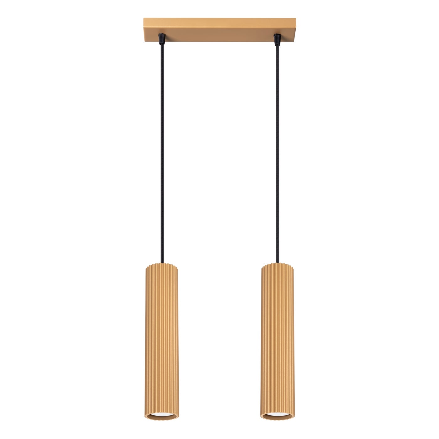 Lampa wisząca GRAVIO złota 2xGU10x10W aluminium wym:90x30x6,5cm IP20 Pure Lume