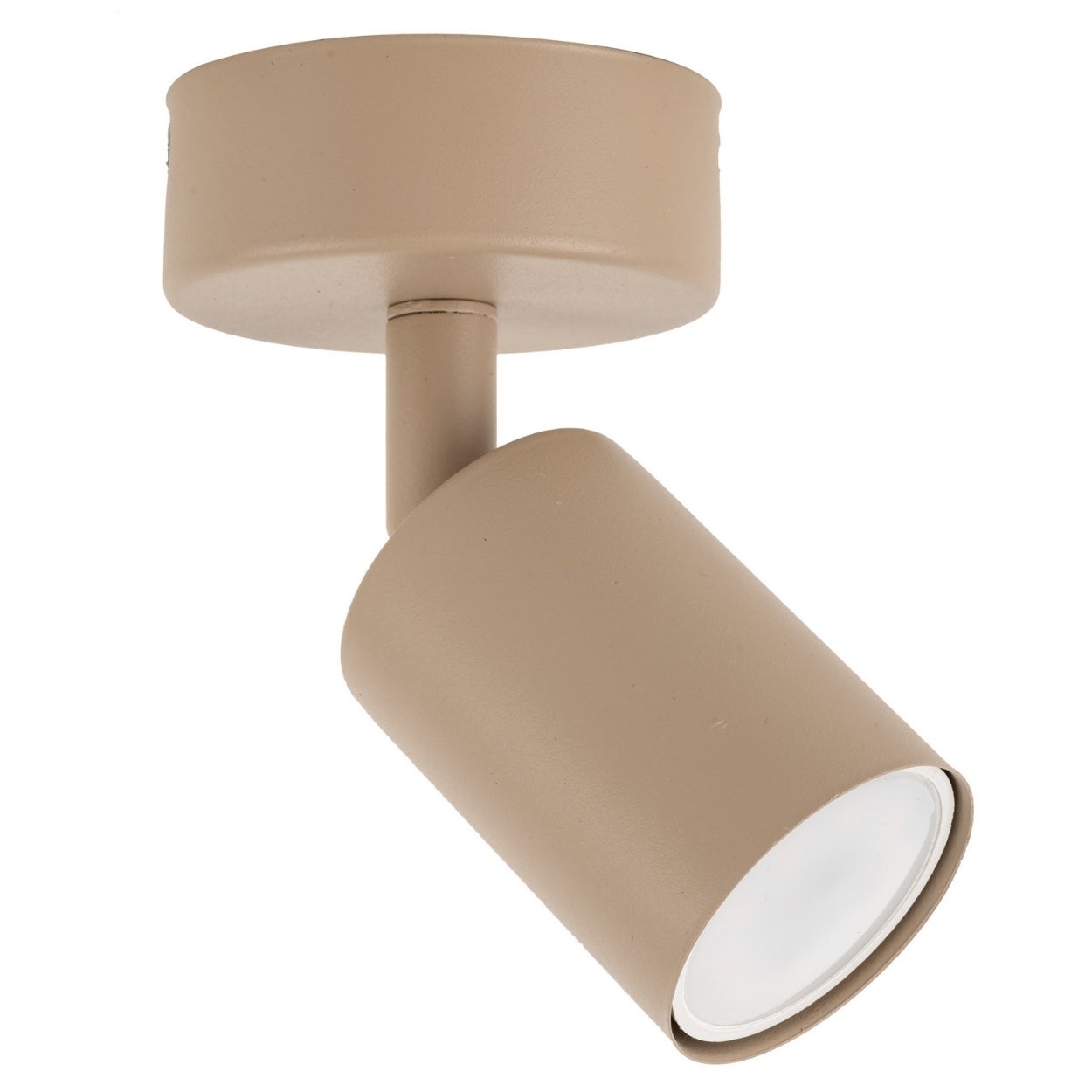 Lampa sufitowa spot TK Lighting NEX Sabia GU10 beżowa 15x12x12 cm 1 szt.