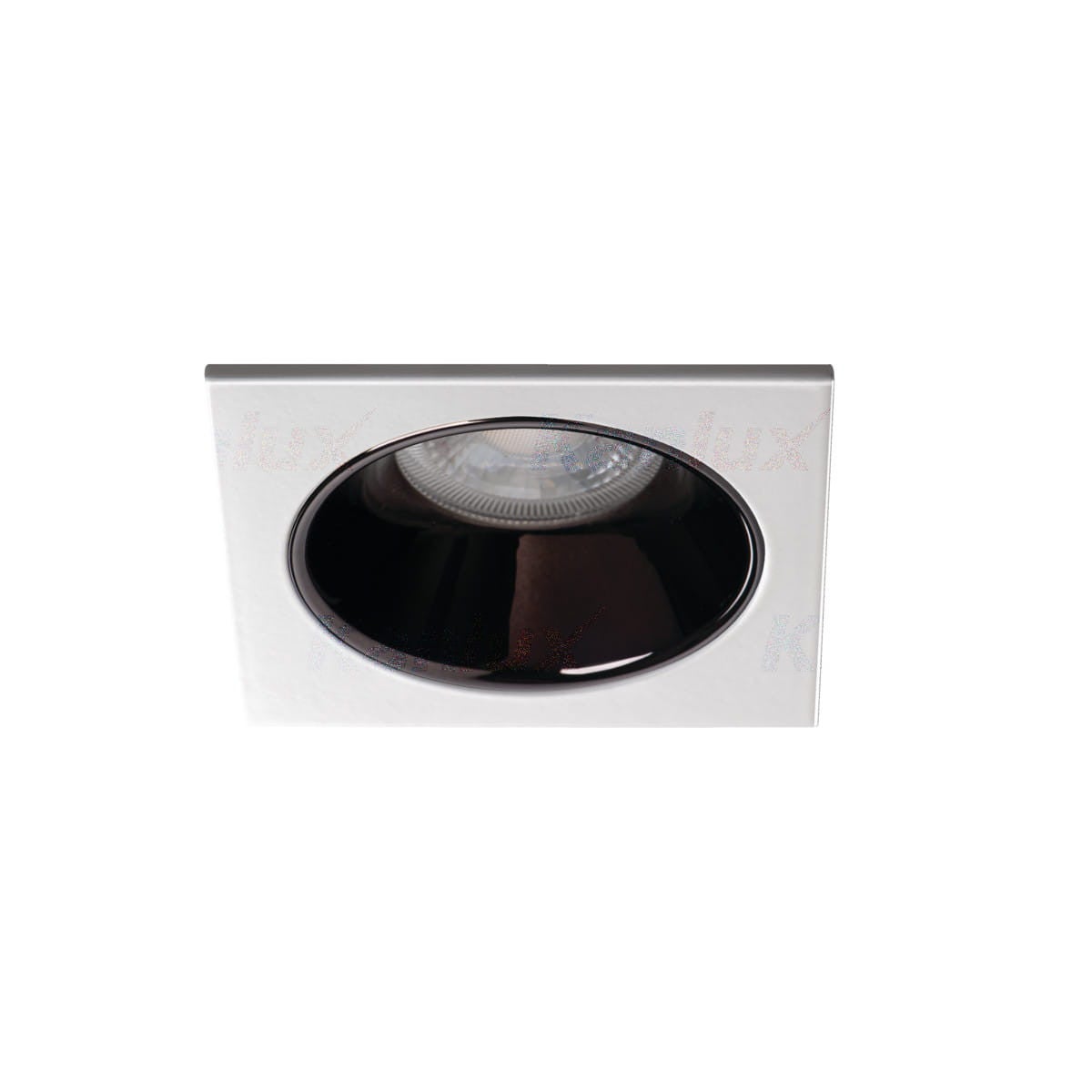 Oprawa sufitowa wpuszczana Glozo biało-czarna 1xGX5.3 / GU10x10W kwadratowa IP20 wym: 8,8 x 8,8 cm aluminium Kanlux