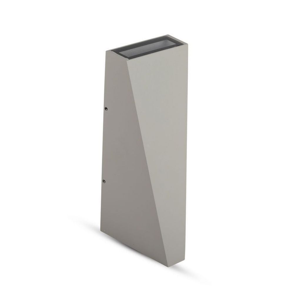 Kinkiet LED 826 szary 6W Ciepła biel 450lm aluminium wym:20x9x9cm IP65 V-TAC