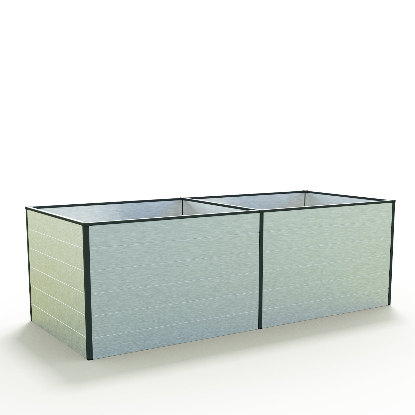 77 x 235 x 77 cm Grzadka podwyzszona, aluminium anodowane