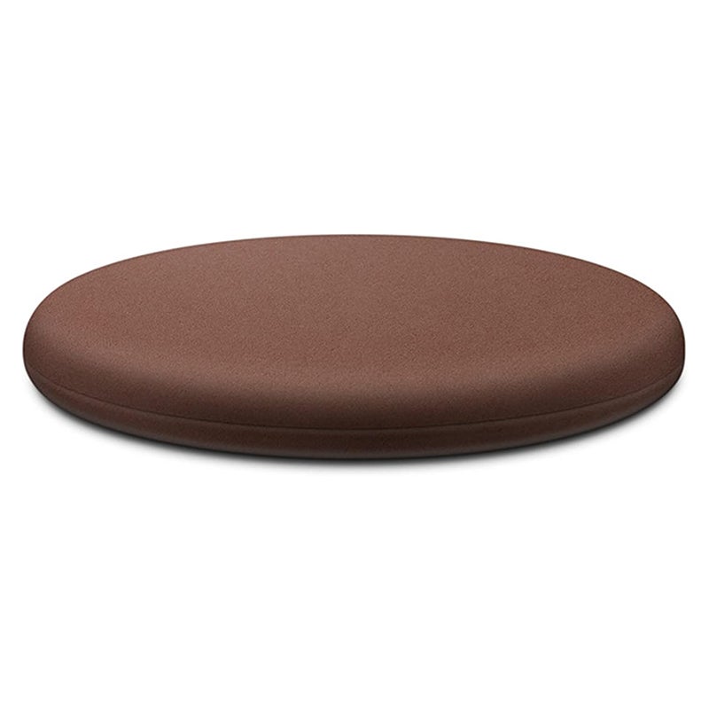 Okrągła poduszka na krzesło z pianki memory, 40 cm, wyjmowana wkładka - Brązowa