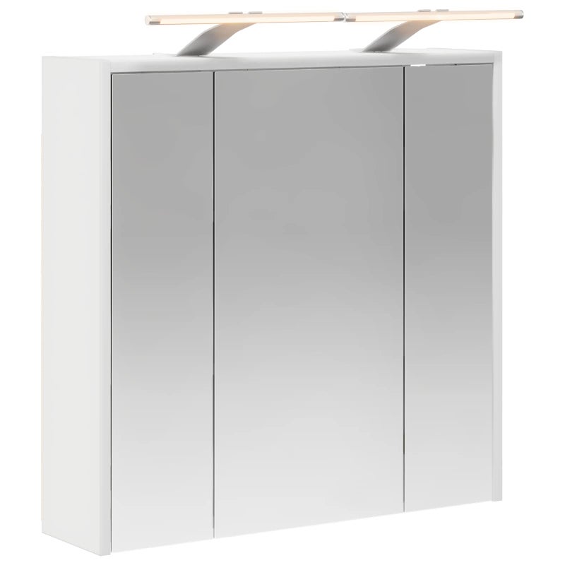 Szafka z lustrem do łazienki Biały 63,5 x 16 x 62,5 cm
