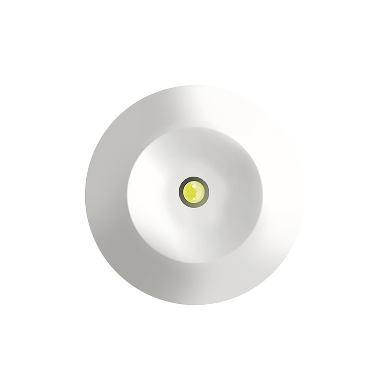Awaryjna lampa LED BACKUP 1,1 W IP20 6000 K, biała - lampa wpuszczana o dużej jasności do montażu na ścianie lub suficie