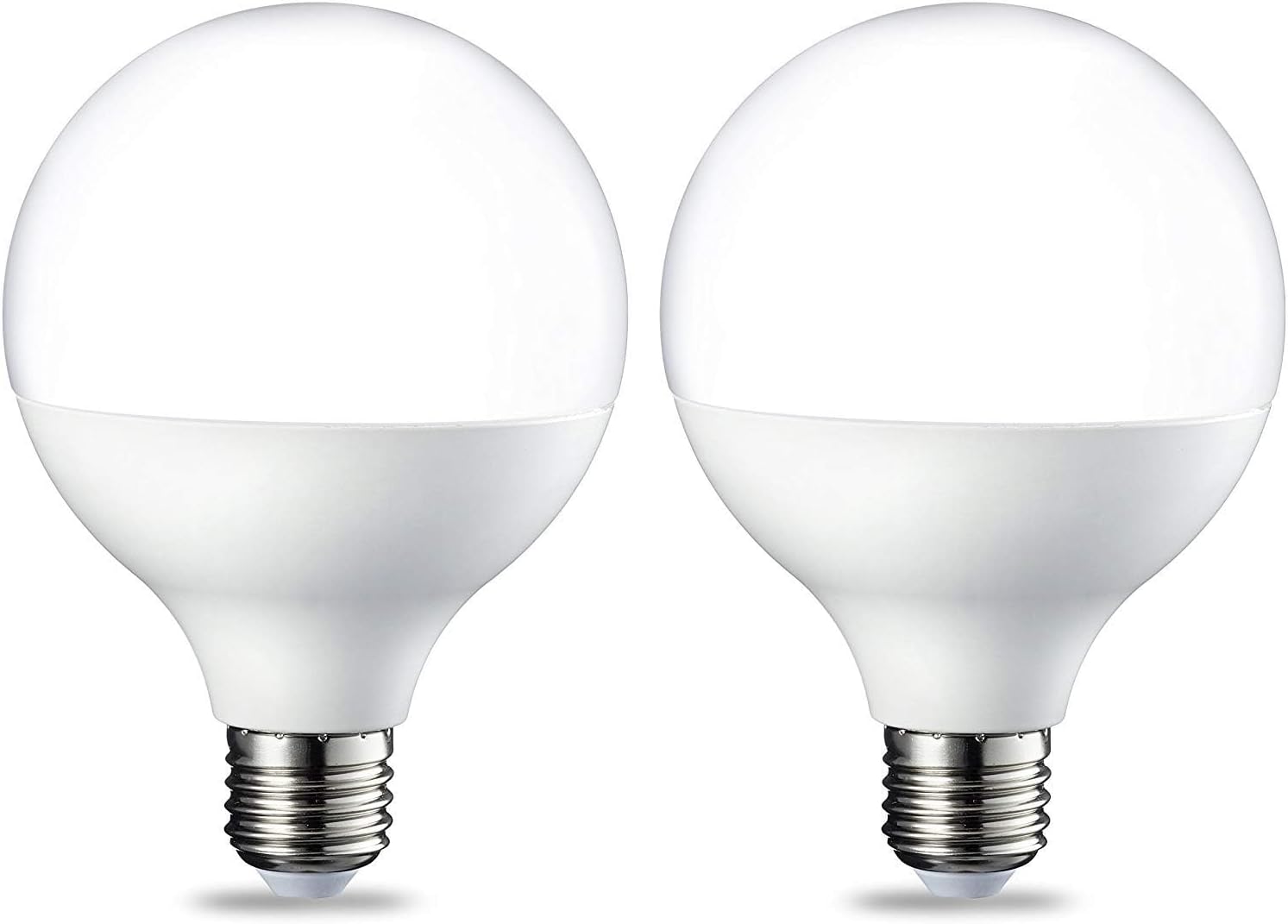 Kulista żarówka LED, trzonek Edison E27, 15 W, ciepłe białe światło, nieściemnialna, opakowanie 2 szt.