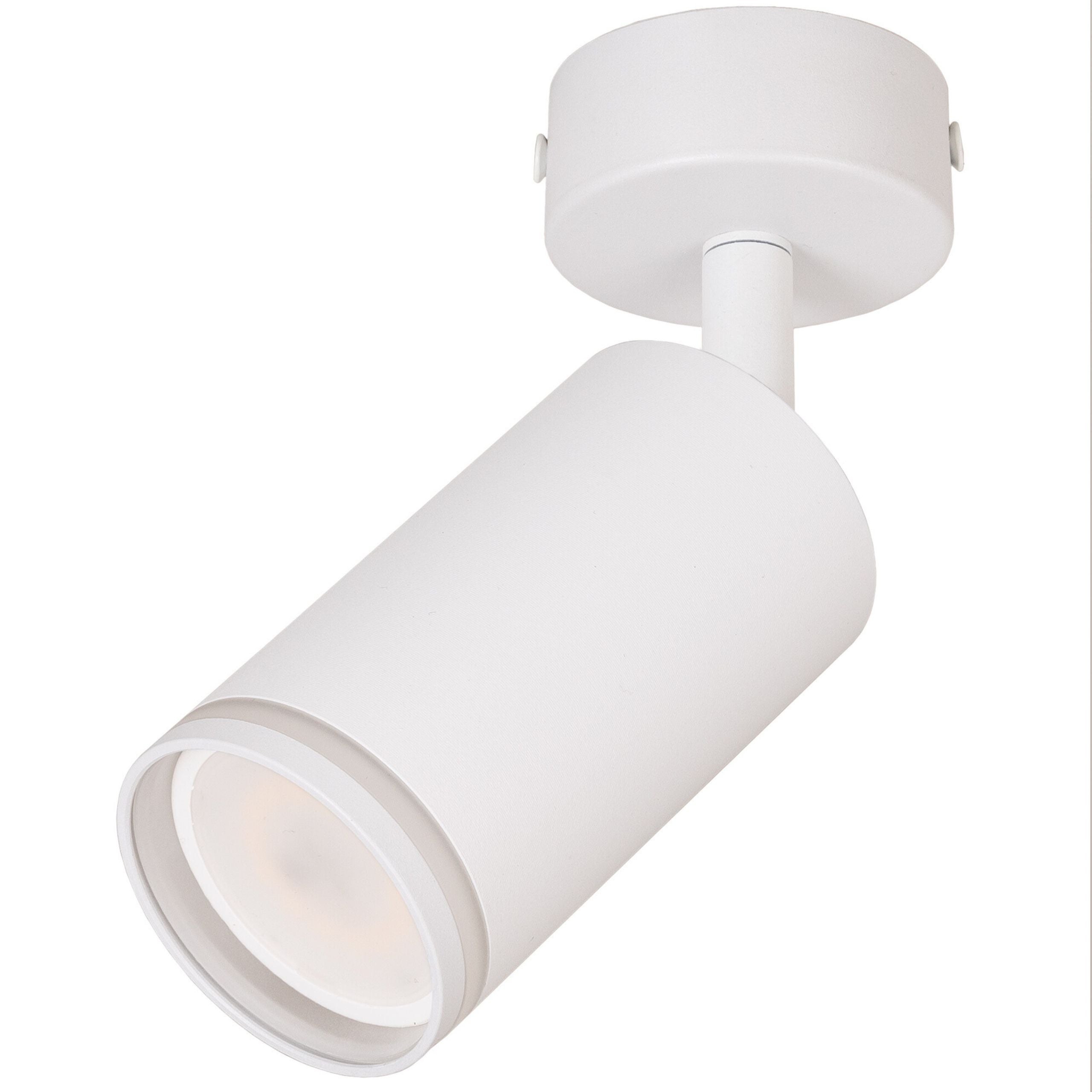 Reflektor sufitowy LED - Lampa ścienna biała GU10 - Kinkiet natynkowy do pokoju salonu Tuba dekoracyjna - LEDHOFF