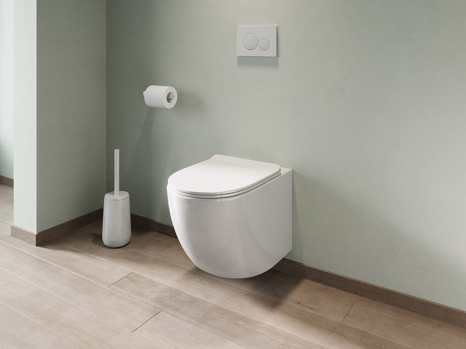 Toaleta WC podwieszana z ceramiki bez kołnierza – JAVOINE