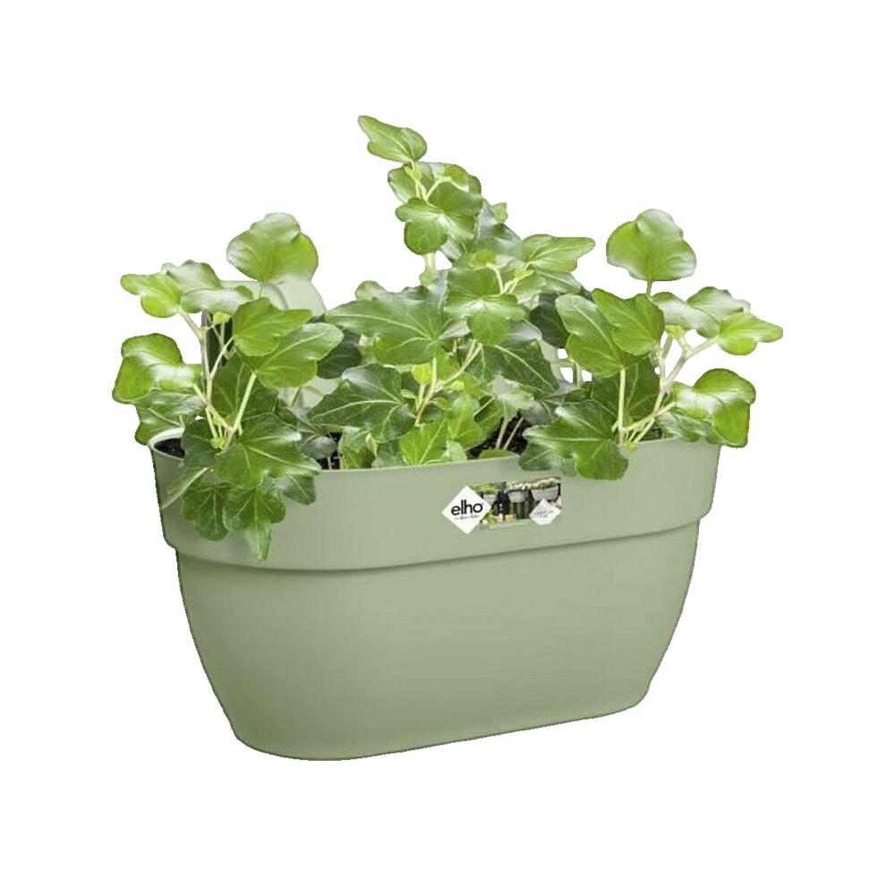 Doniczka - ELHO - Vibia Campana Easy Hanger M - Pistacjowa zieleń - Ze zbiornikiem na wodę