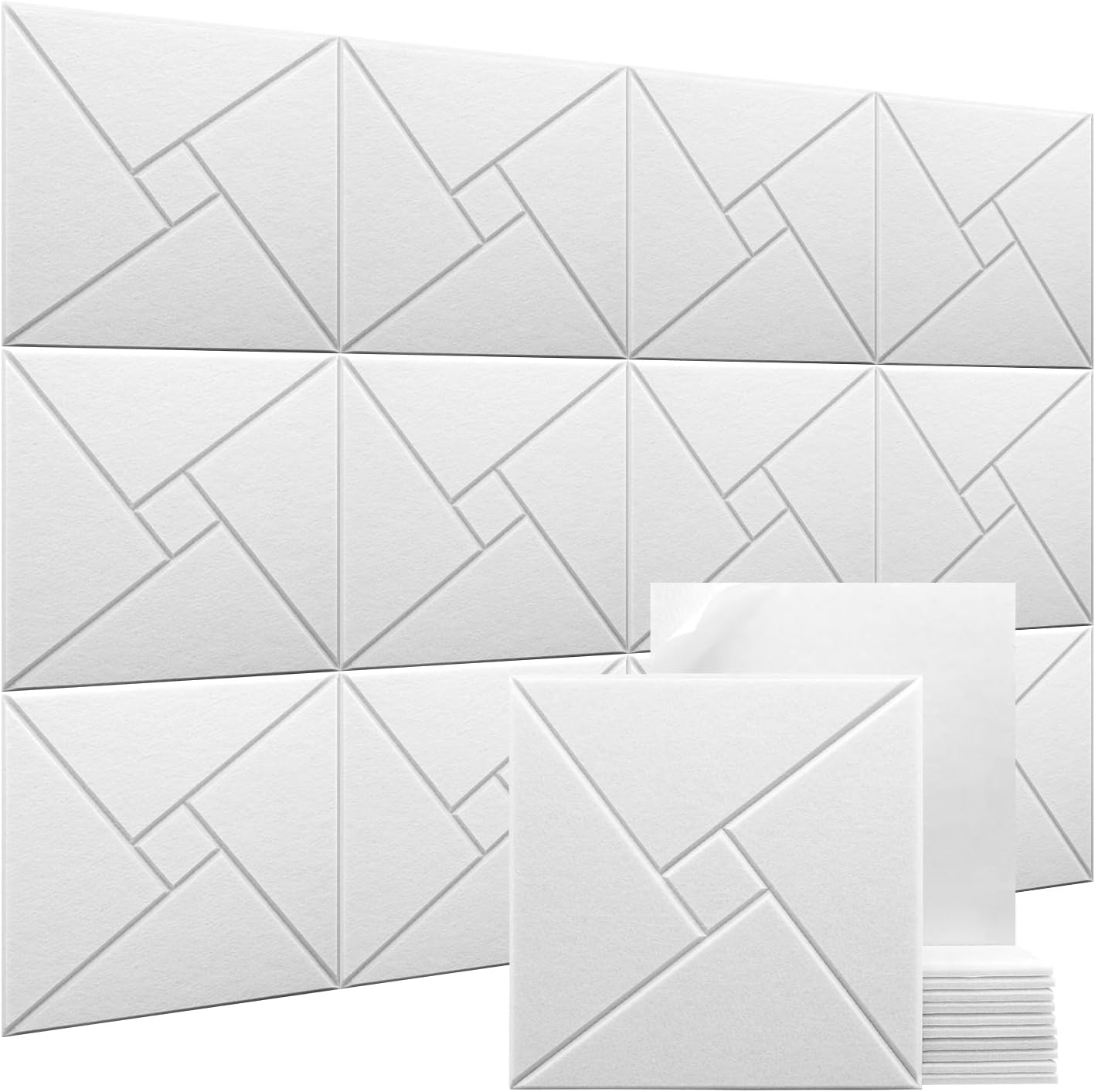 Zestaw samoprzylepnych paneli akustycznych dźwiękochłonnych paneli ściennych panel absorbujący dźwięk z poliestru o wysokiej gęstości x x cm