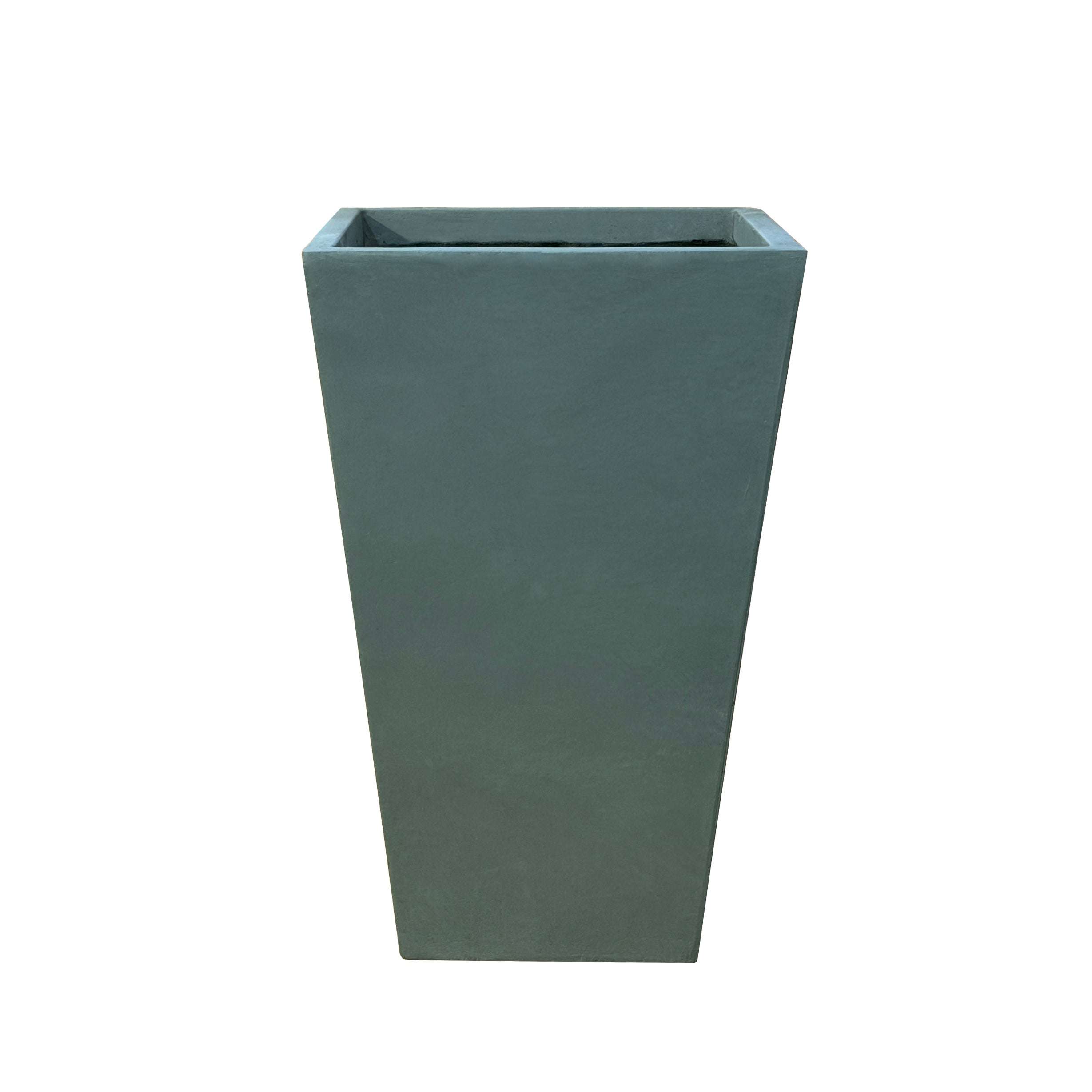 Donica betonowa Provencelia AERIS Ciemnozielony, 60x60 x H102 cm, mrozoodporna, nowoczesna, architektoniczna